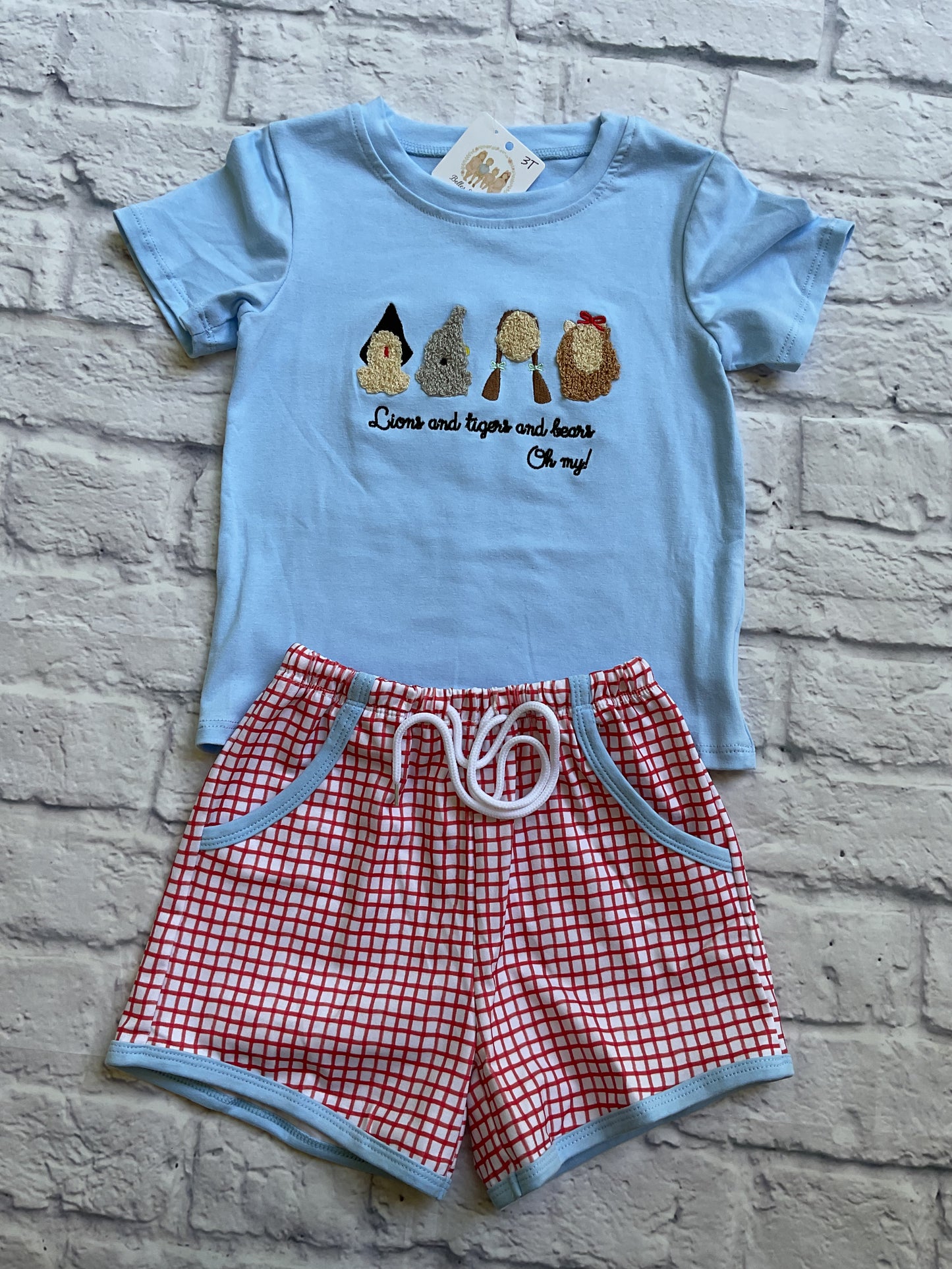Lions, Tigers, Bears Boy Short Set