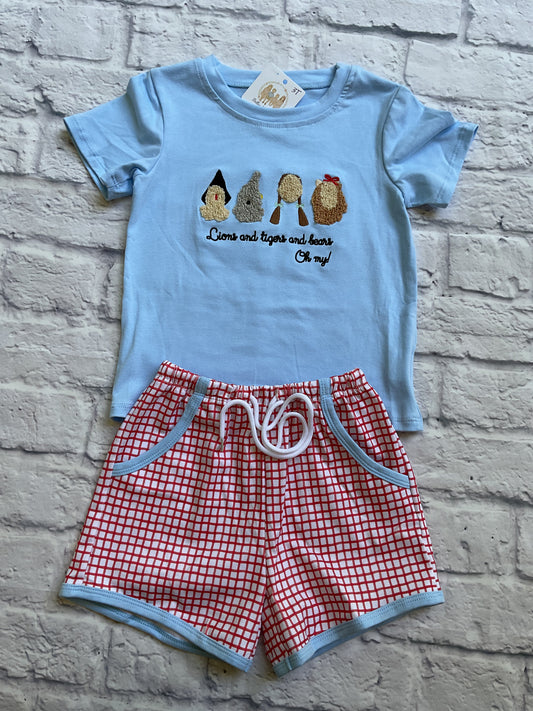 Lions, Tigers, Bears Boy Short Set