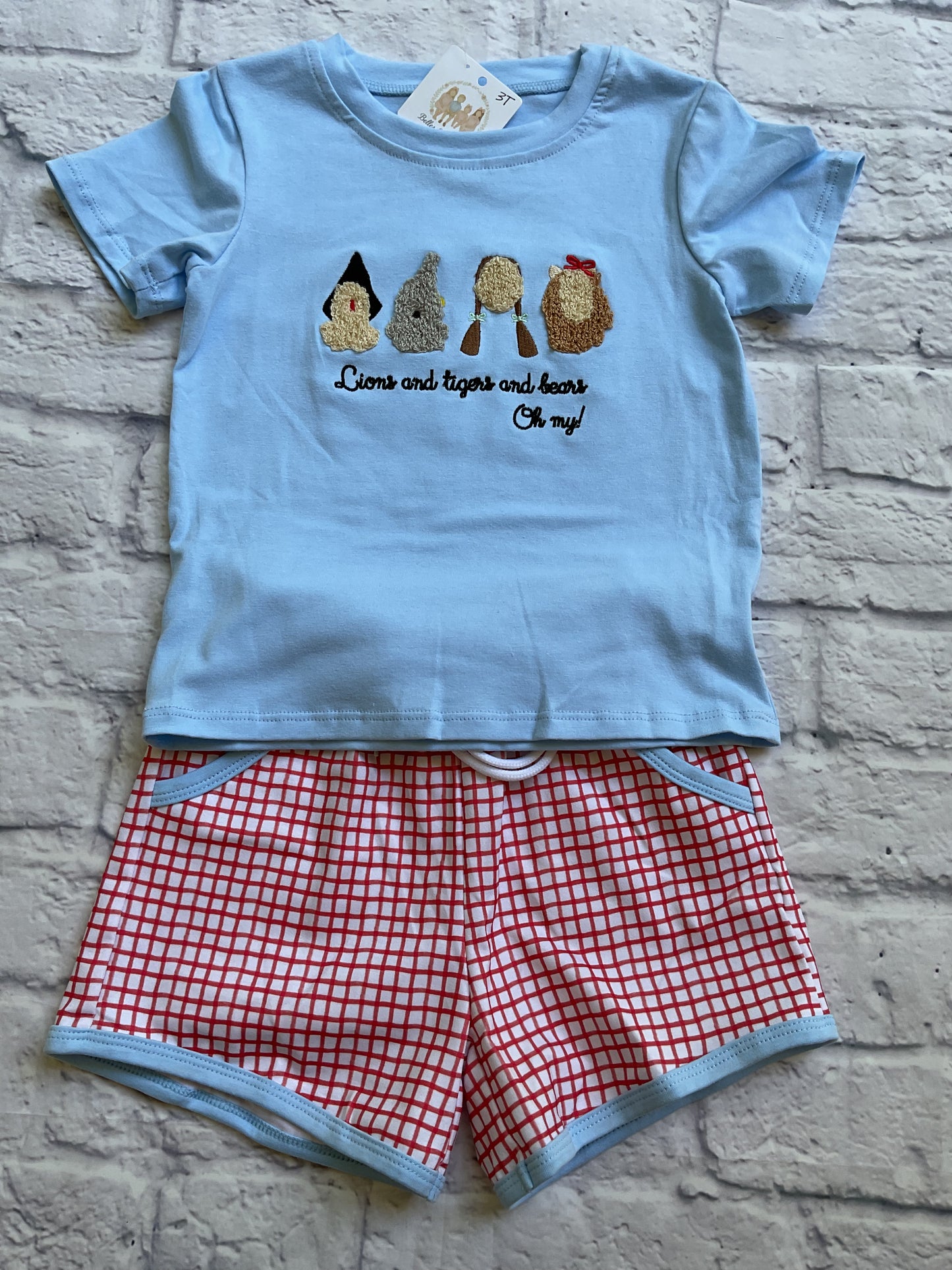 Lions, Tigers, Bears Boy Short Set
