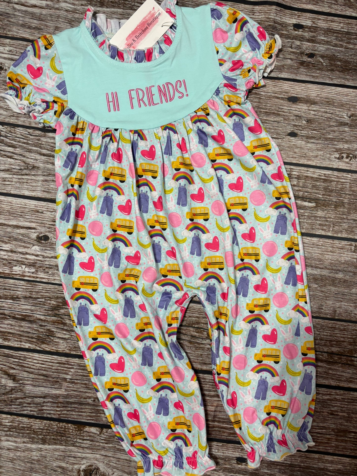 Hi Friends Romper