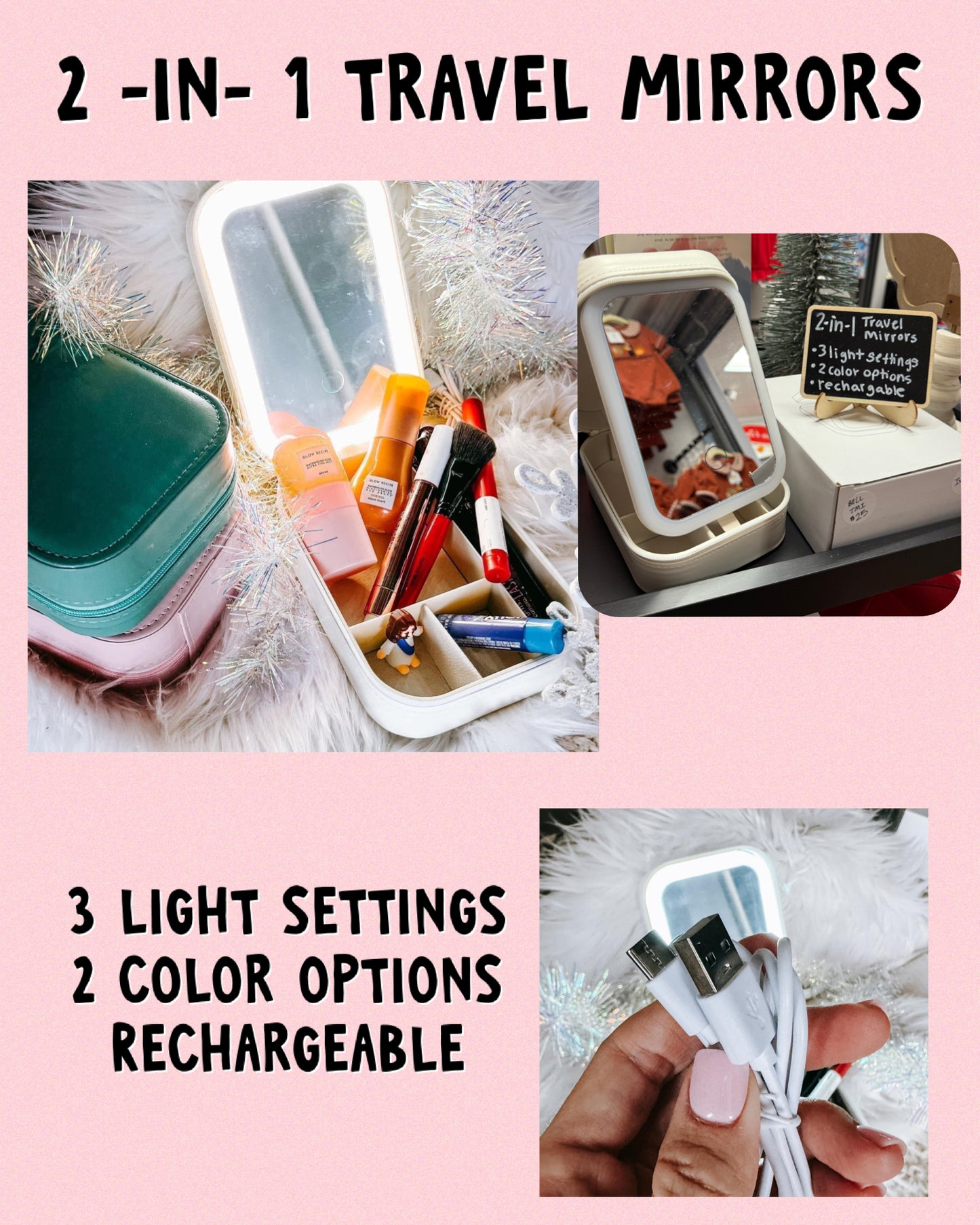 2-in-1 Travel Mirror