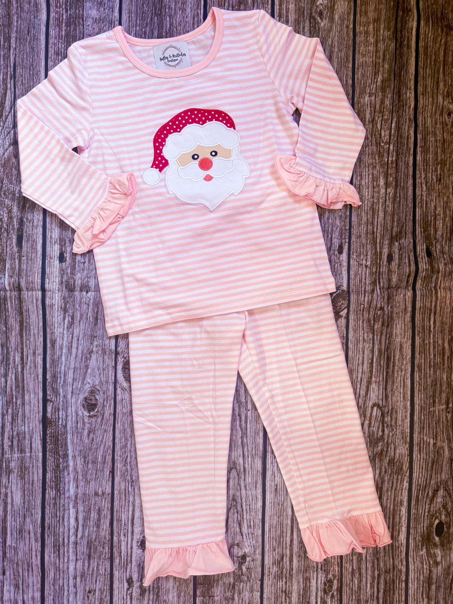 Striped Santa Sibling Jammies