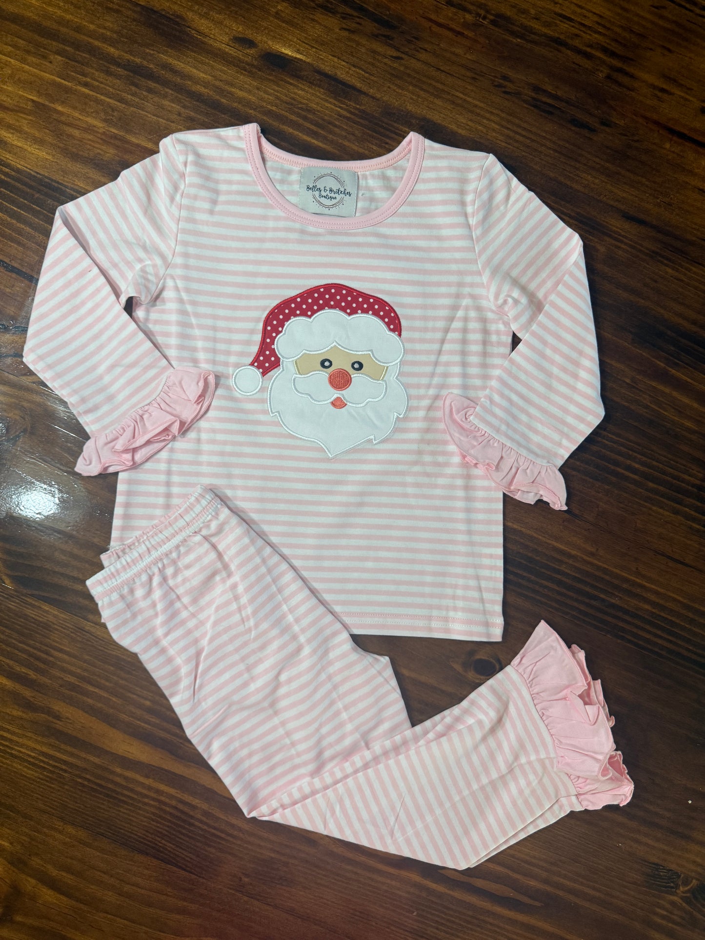 Striped Santa Sibling Jammies