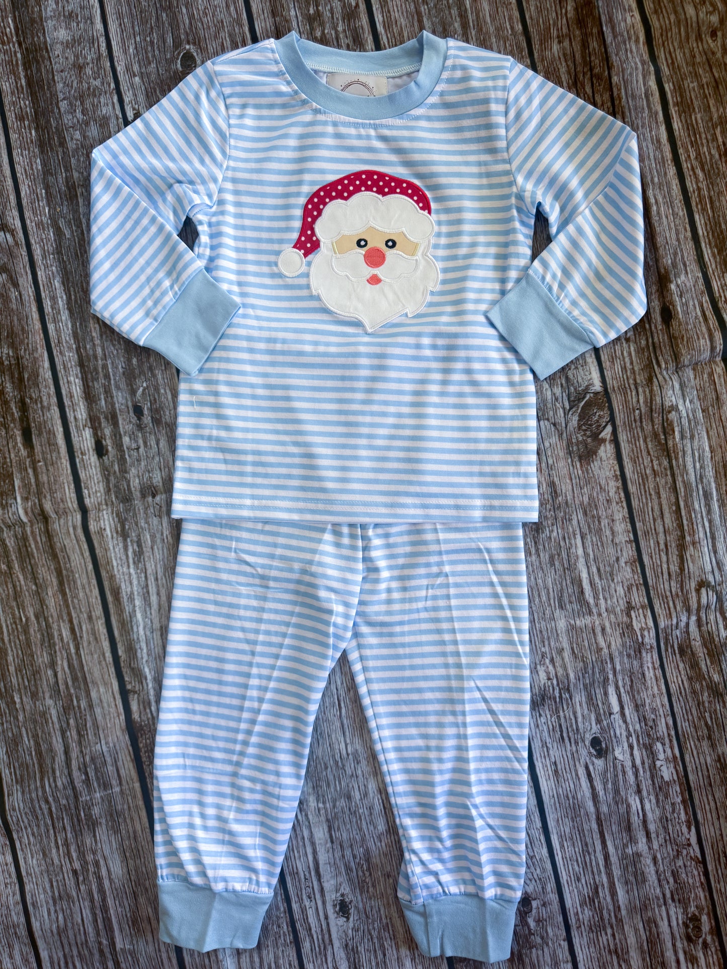Striped Santa Sibling Jammies