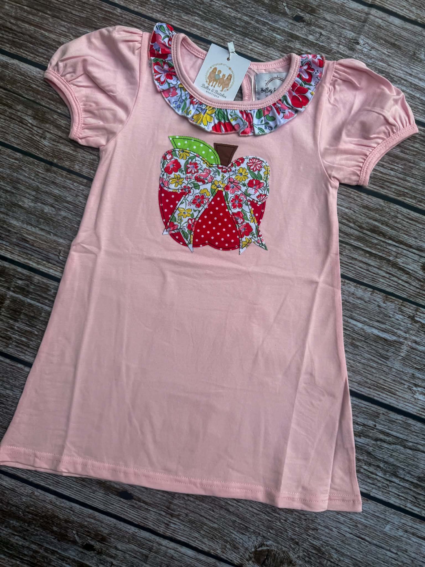 Floral Apple Applique