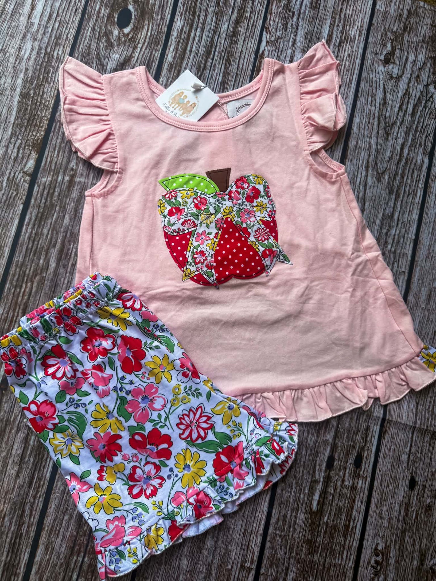 Floral Apple Applique