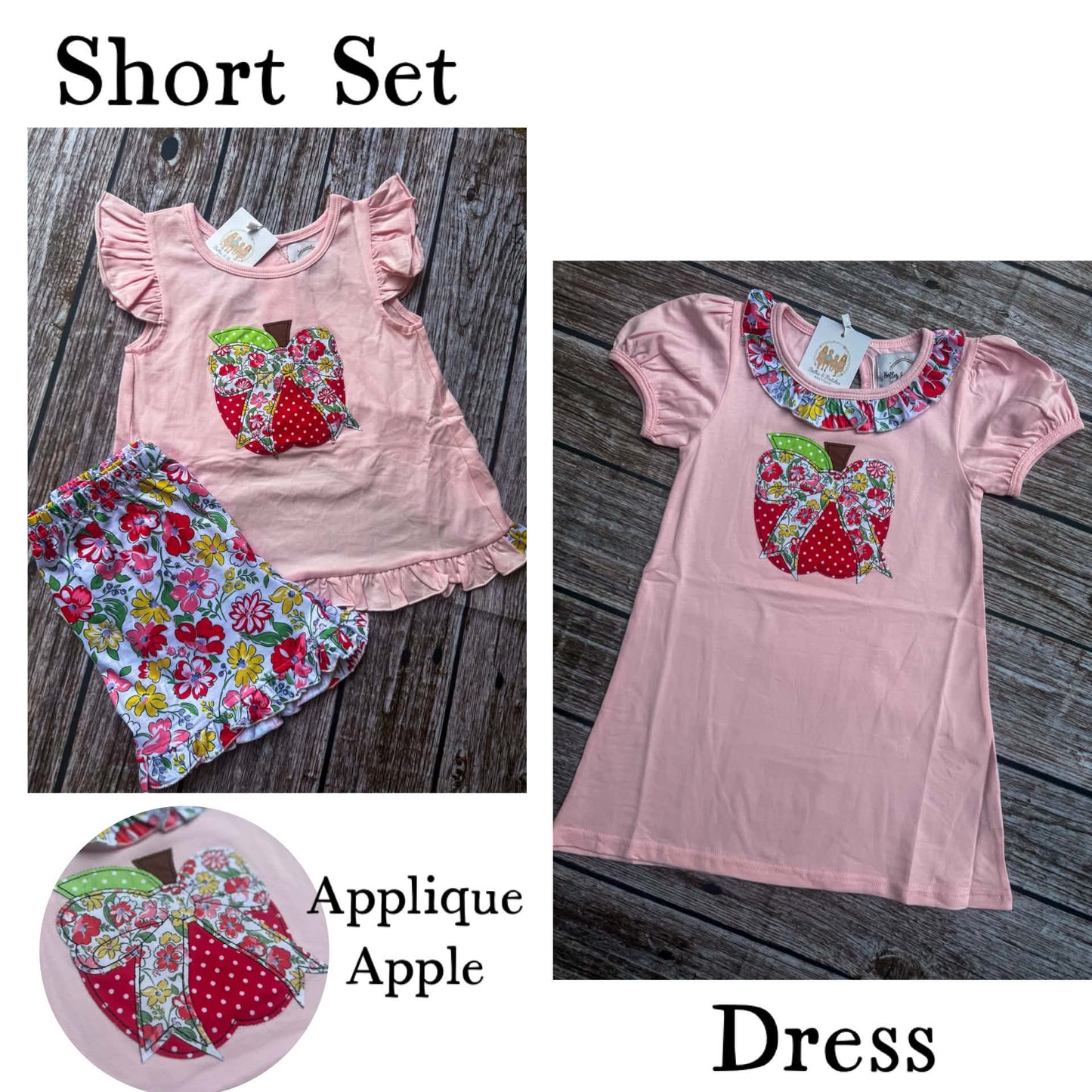 Floral Apple Applique