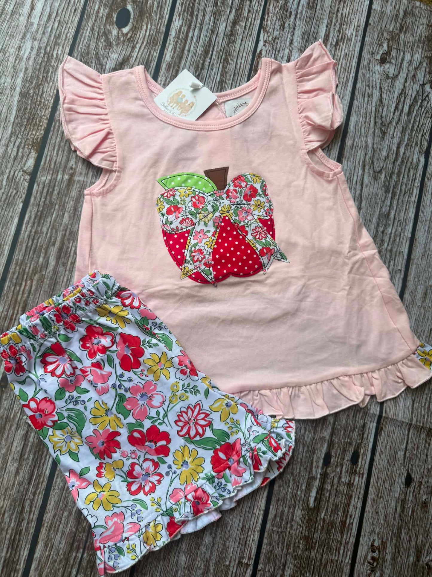 Floral Apple Applique