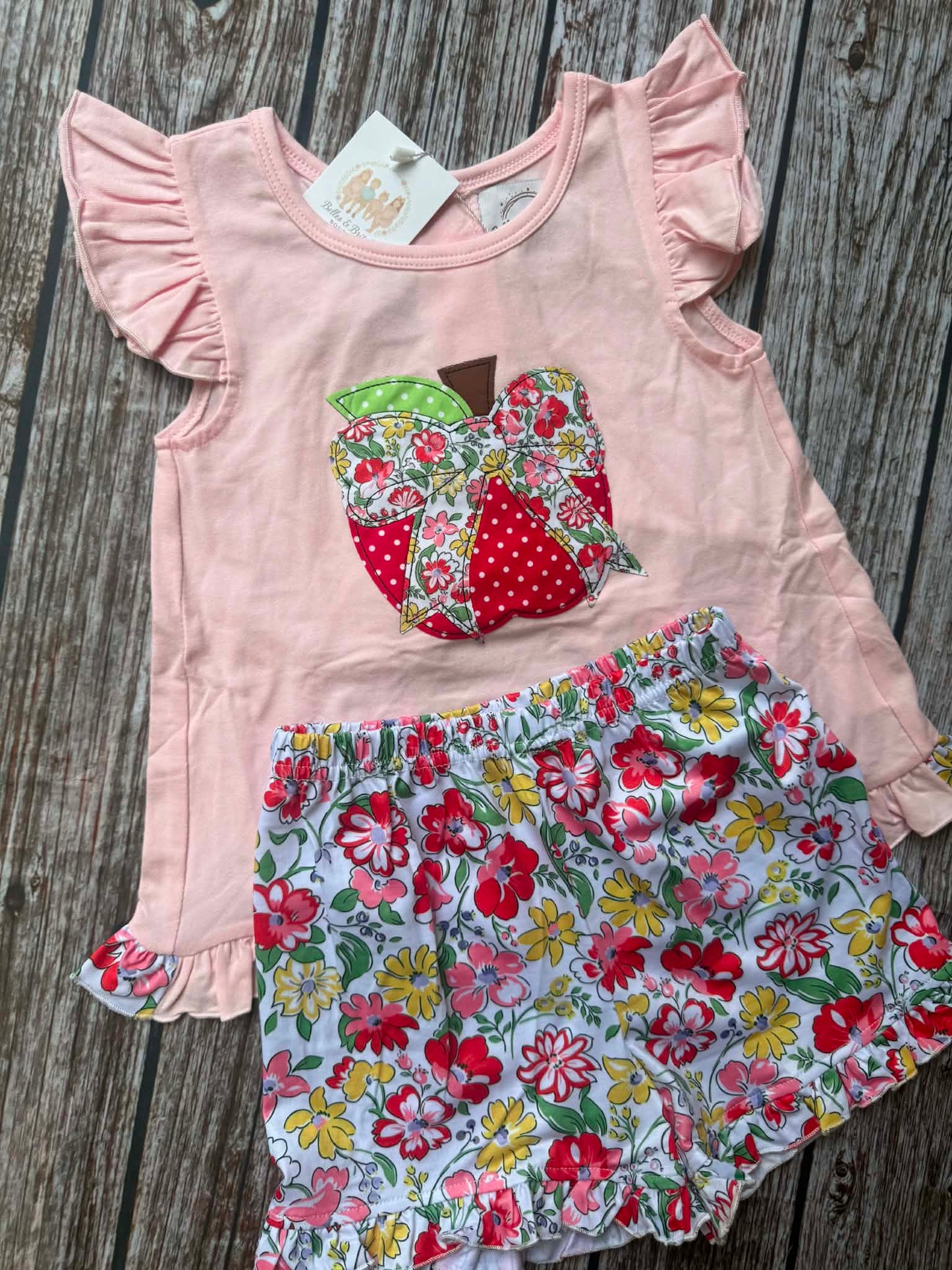 Floral Apple Applique