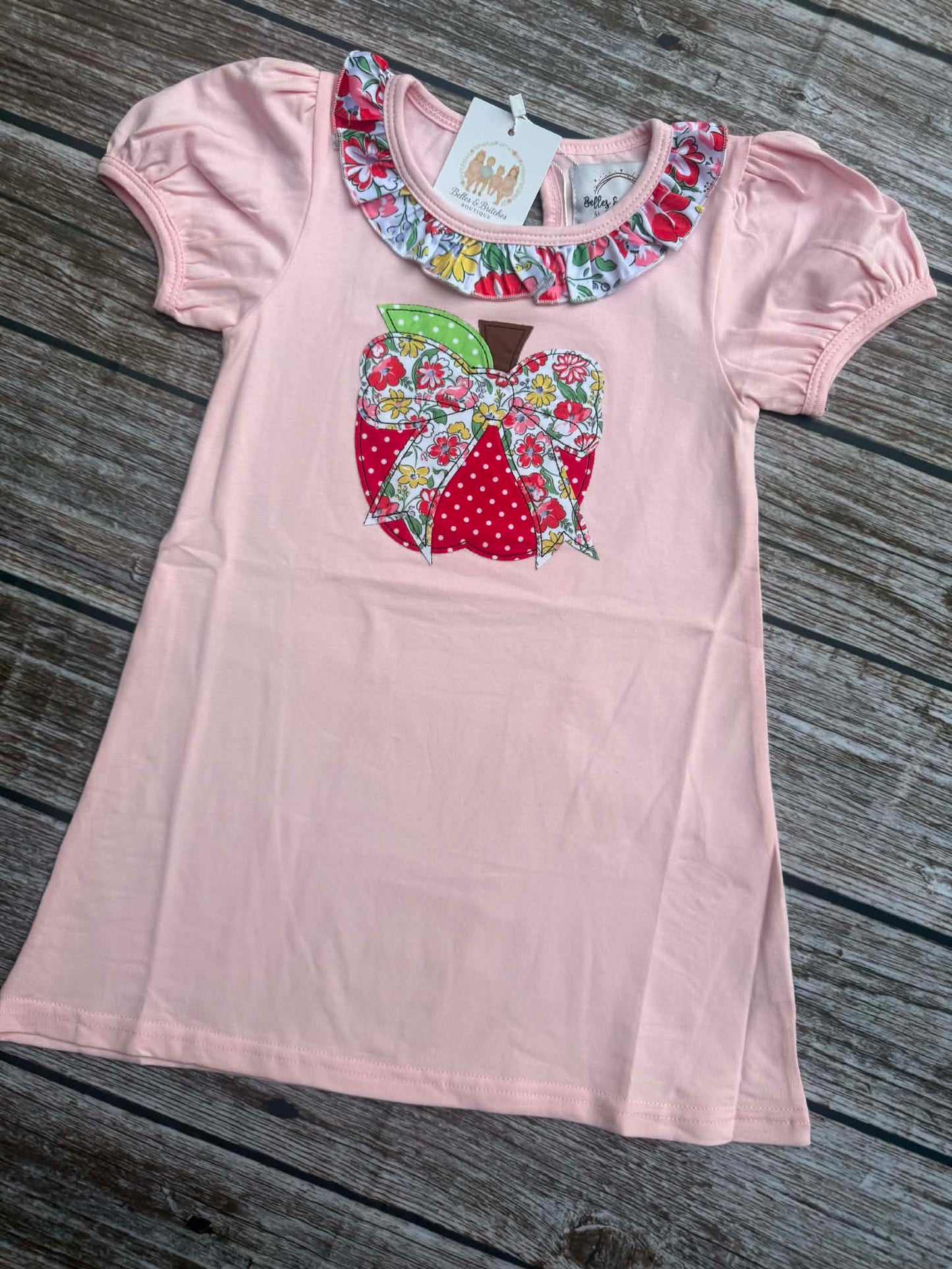 Floral Apple Applique