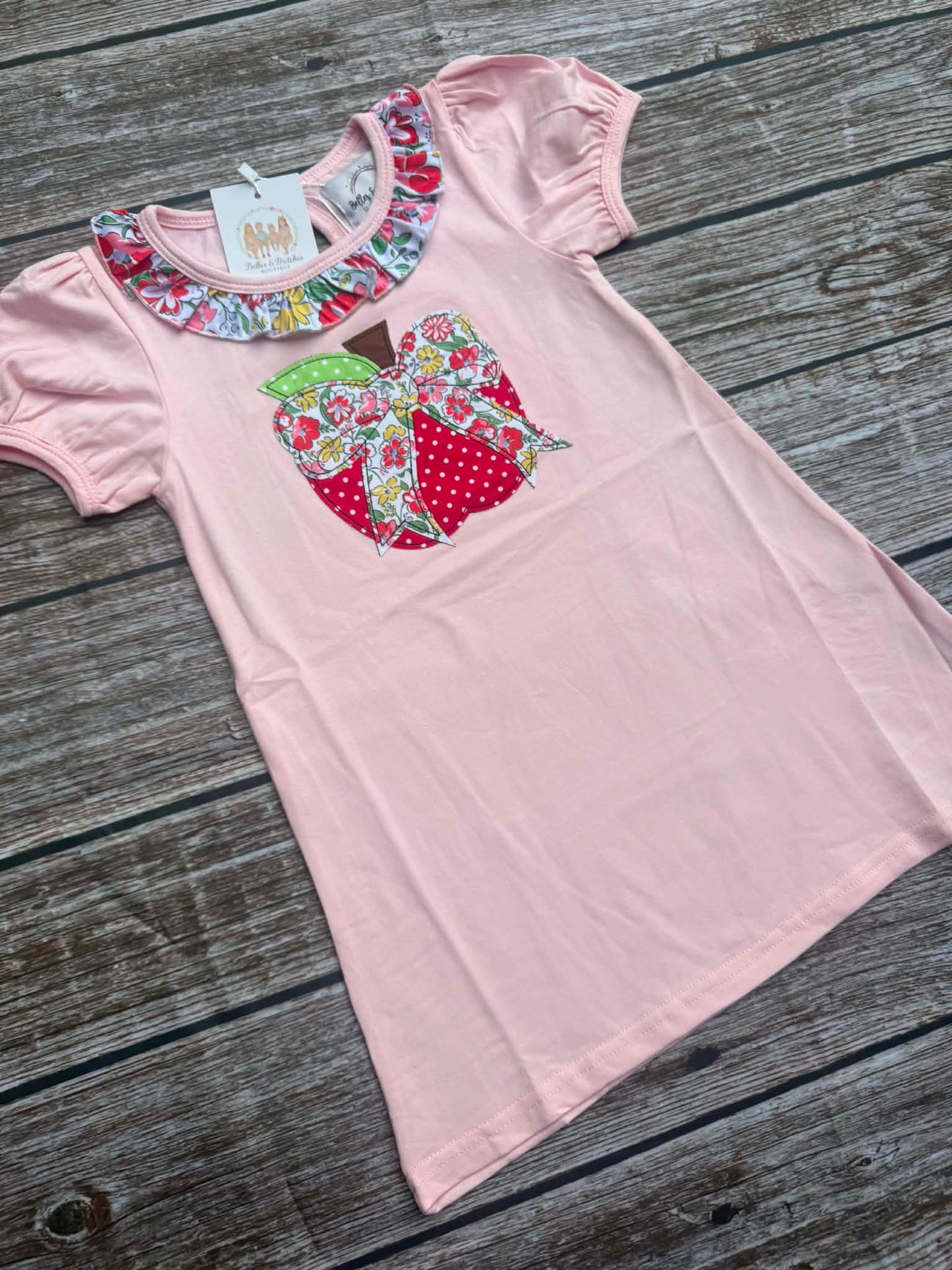 Floral Apple Applique
