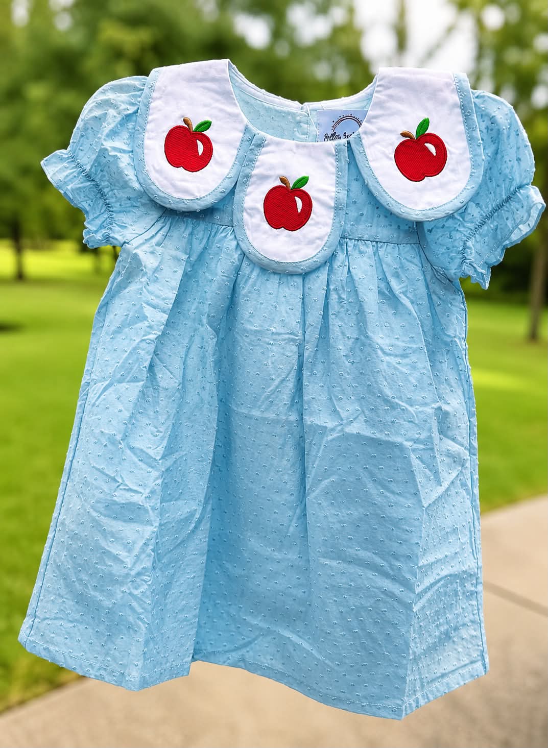 Bitty Dot Petals Apple Dress