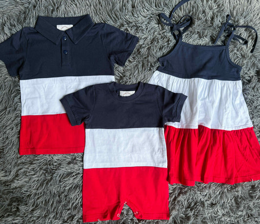 Colorblock Red, White & Blue Collection