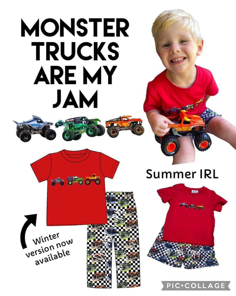 Monster Truck Pants Set