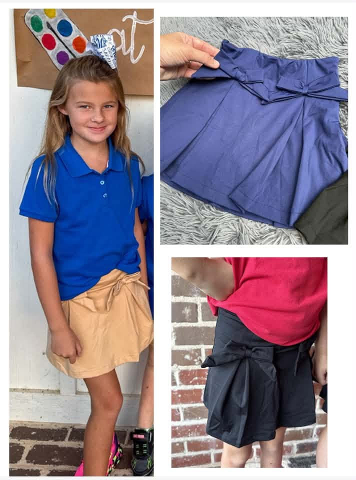 A+ Attitude Girls Bow Athletic Skort