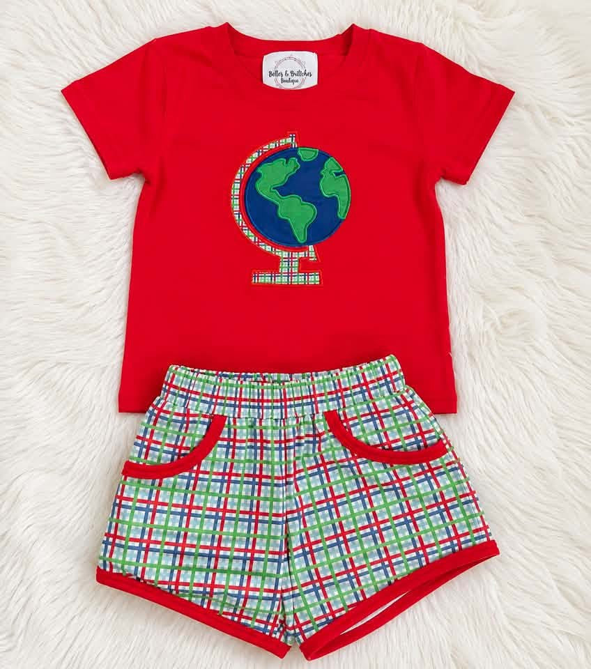 Let’s Explore Back To School Boy Short Set
