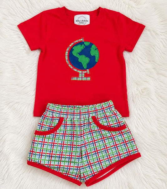 Let’s Explore Back To School Boy Short Set