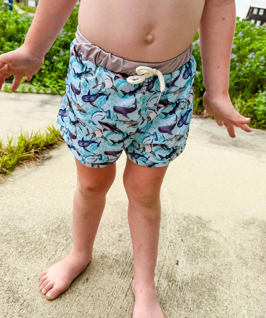 Fins Up For Summer Swim Trunks
