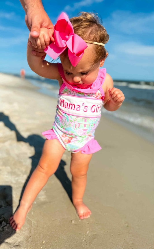 Mama’s Girl Embroidery Swim