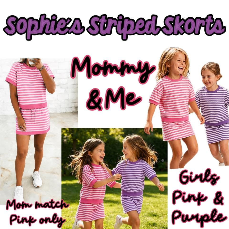 Sophie’s Striped Skort Set | Mommy & Me