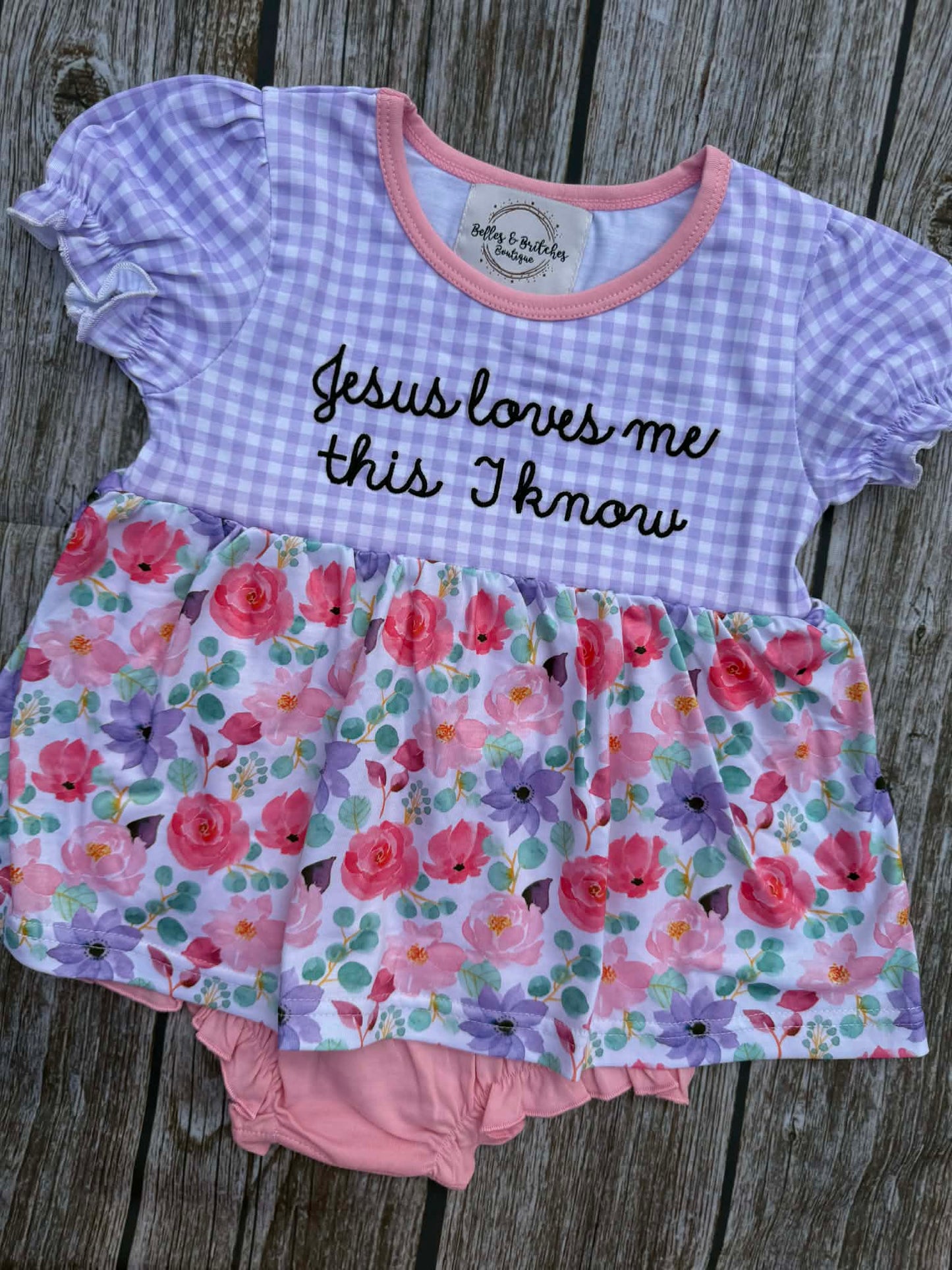 Jesus Loves Me Skirted Bubble