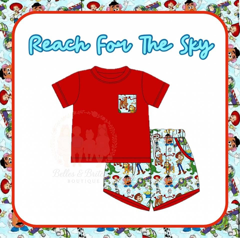 Reach For The Sky Boy Short Set