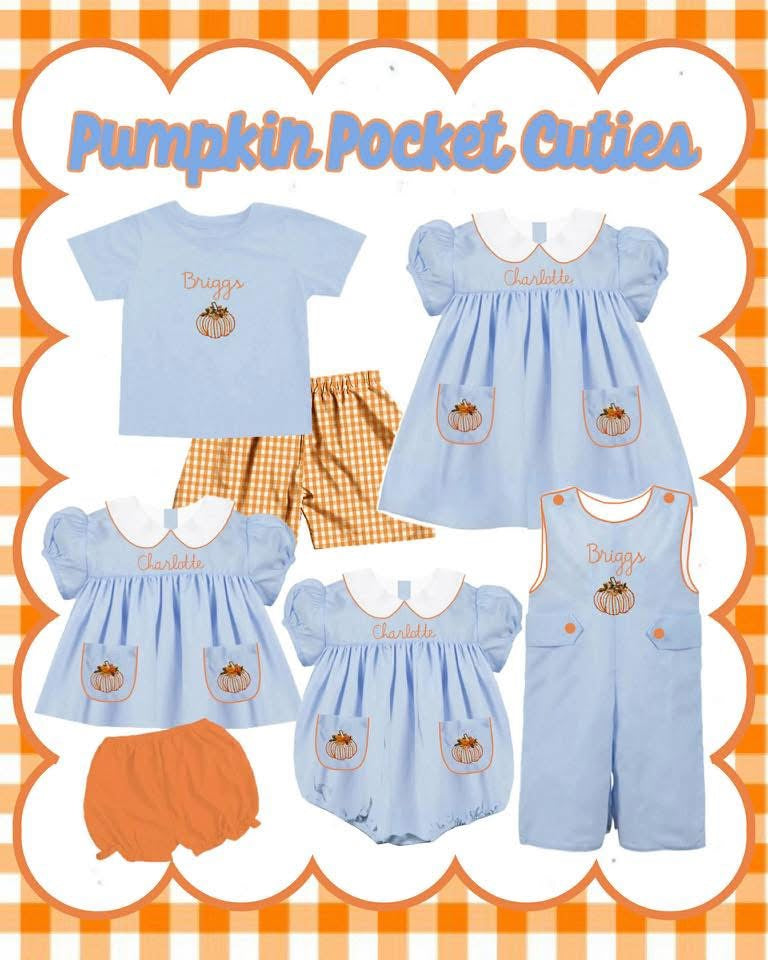 Mama’s Pumpkin Collection – Boy & Girl Sibling Matching Outfits