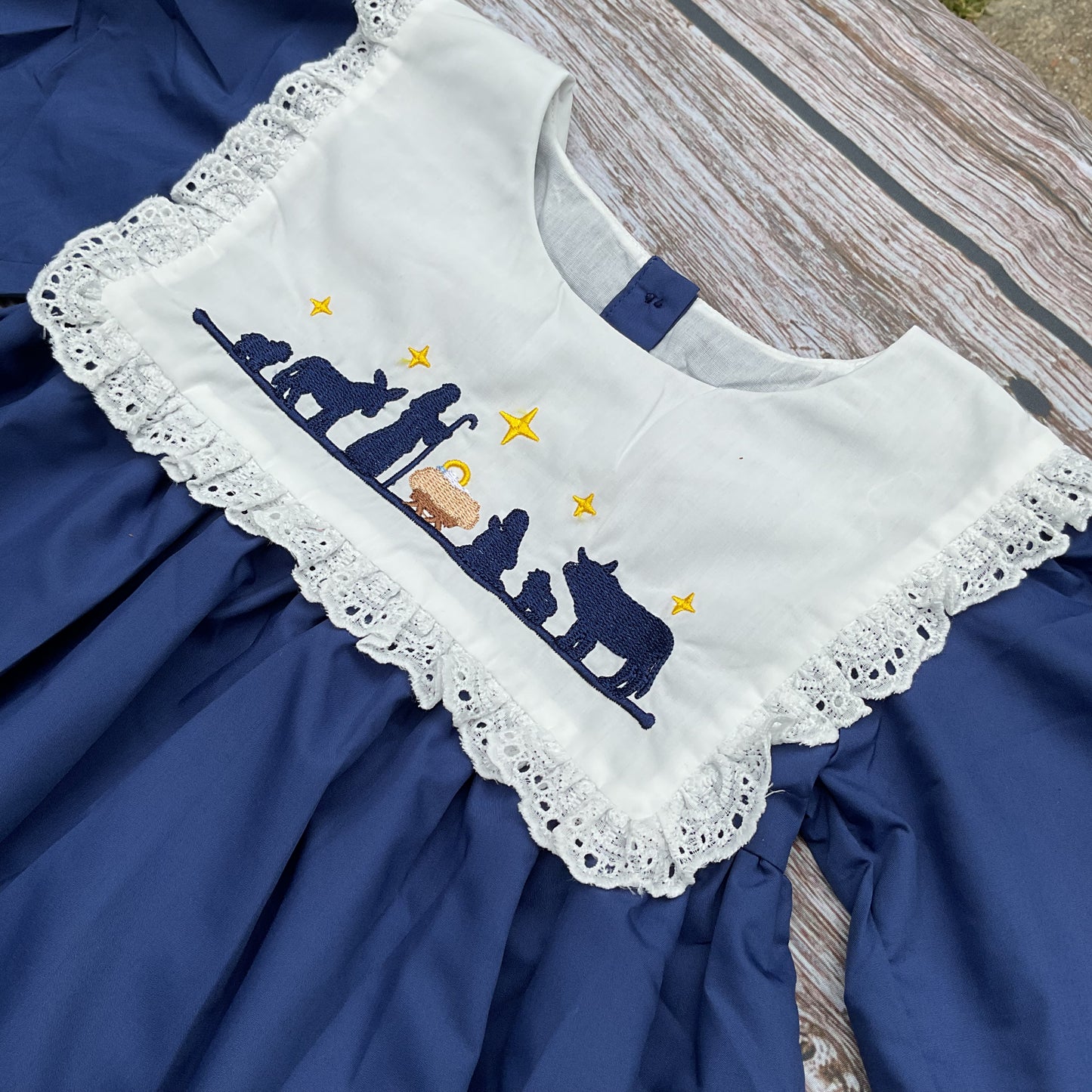 O Holy Night Girls Nativity Dress & Bloomer Set
