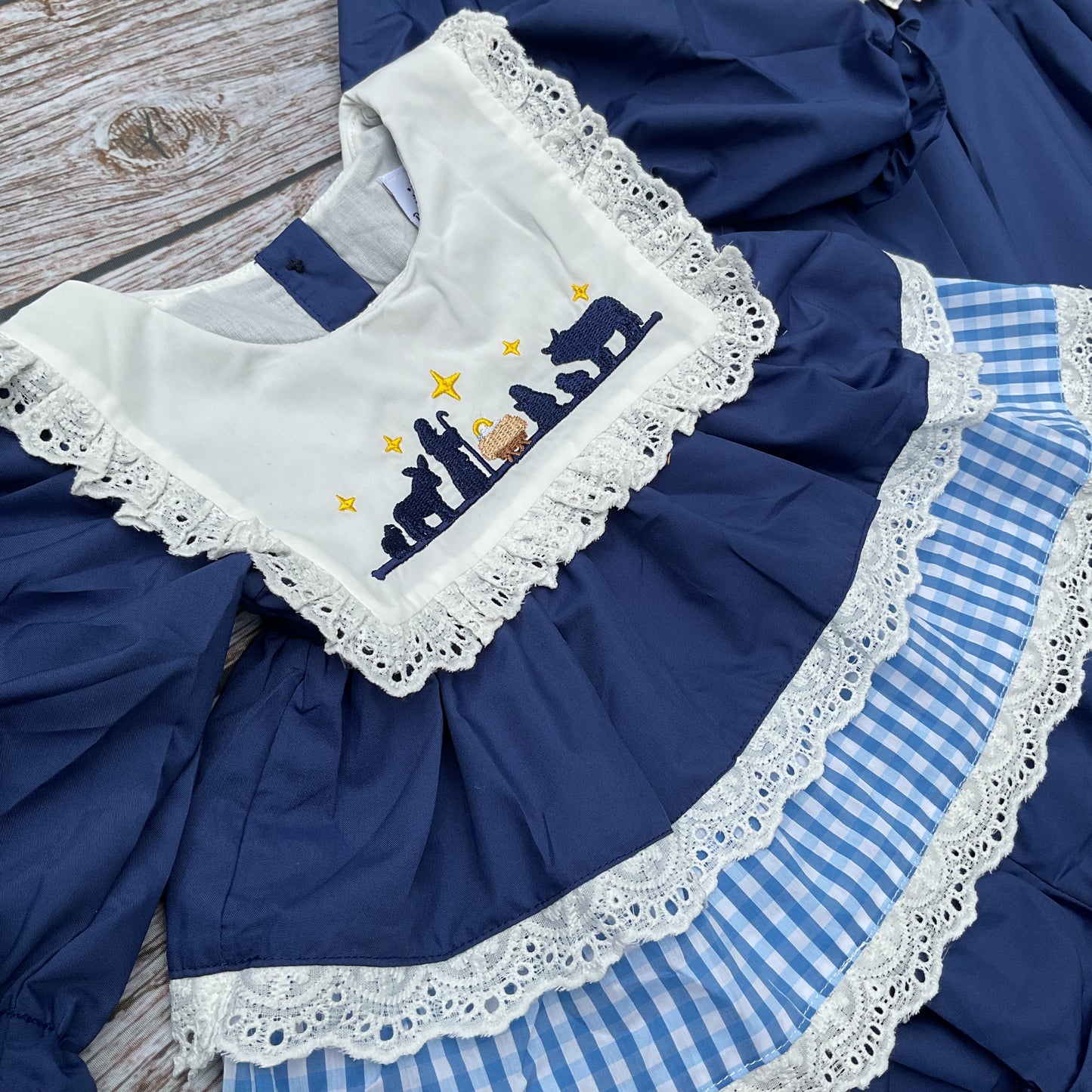 O Holy Night Girls Nativity Dress & Bloomer Set