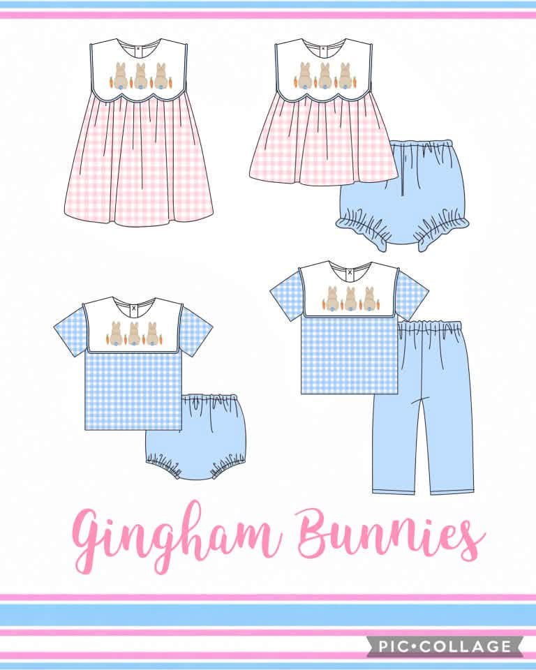 WS PO#40 Gingham Bunnies ETA February to BBB