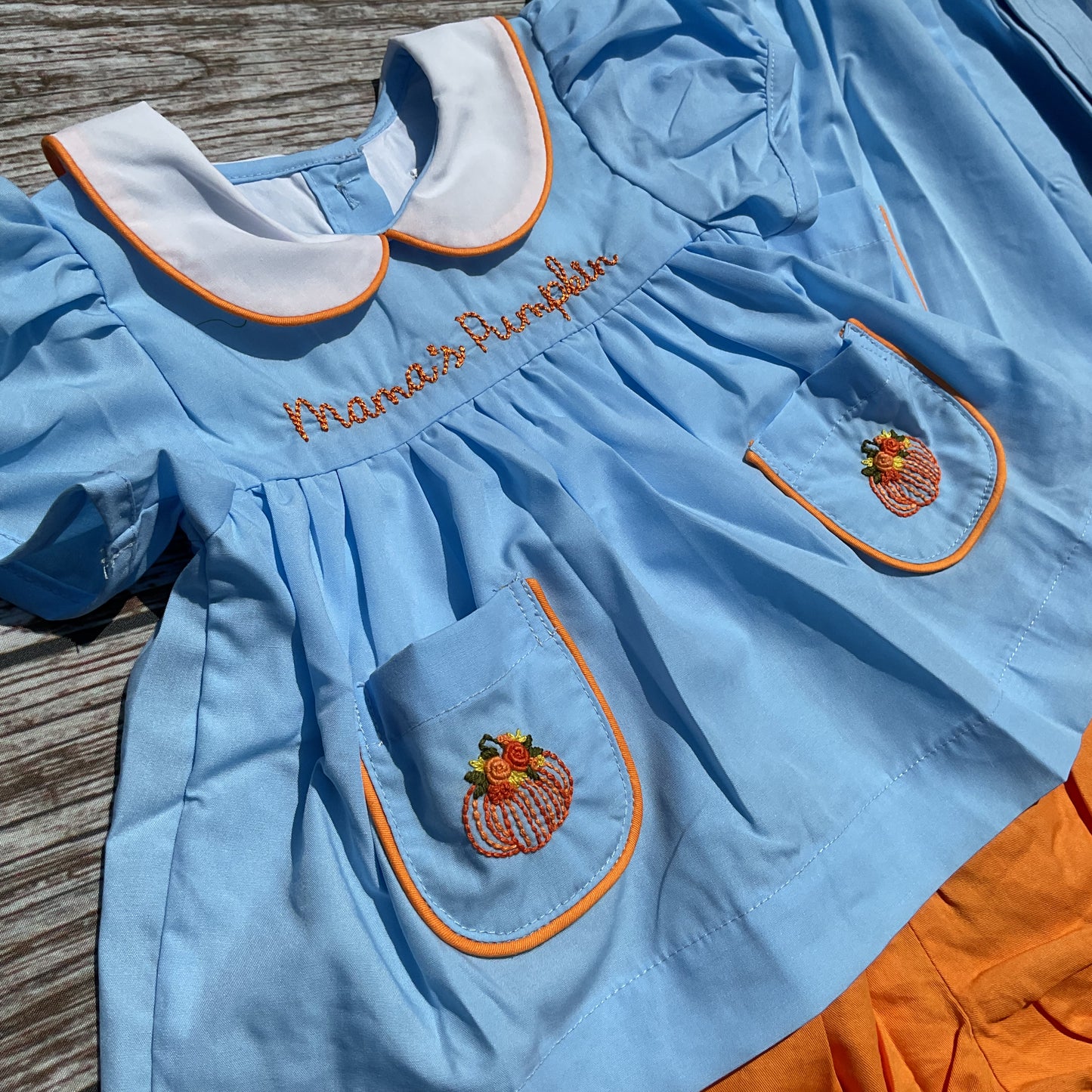 Mama’s Pumpkin Collection – Boy & Girl Sibling Matching Outfits