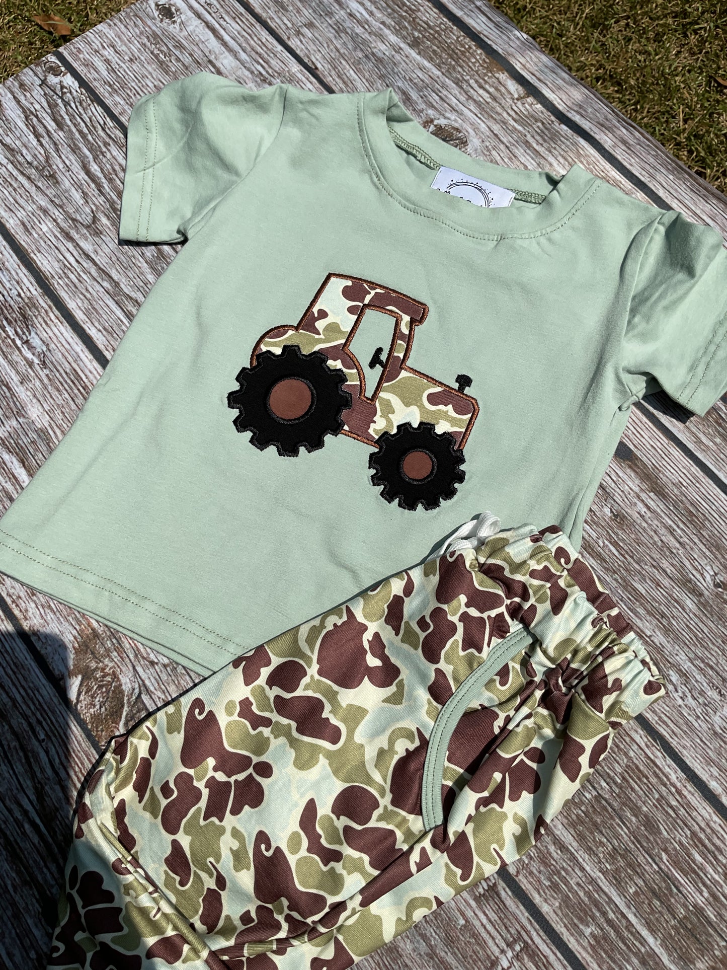 Camo Tractor Boys Jogger Set