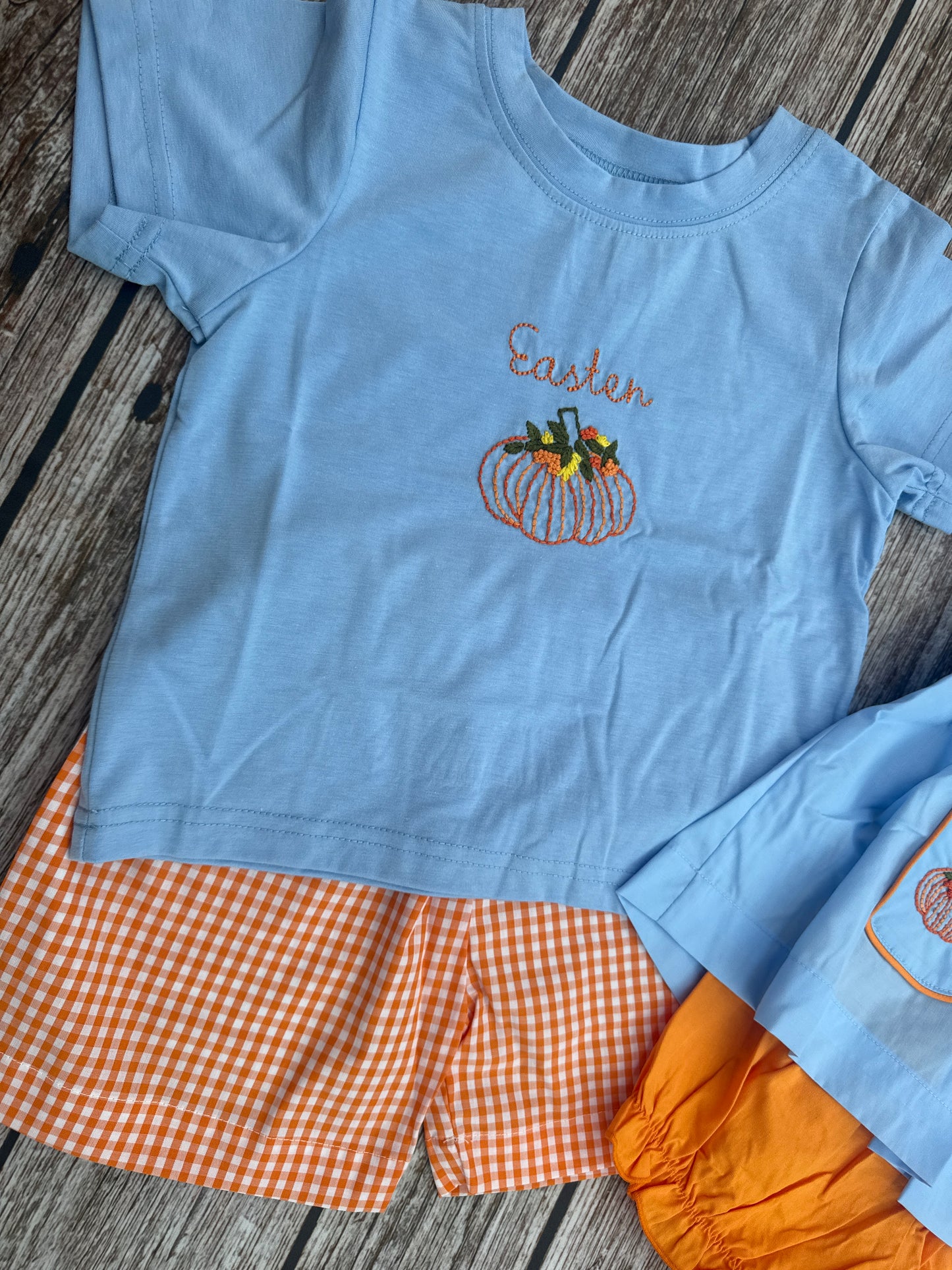 Mama’s Pumpkin Collection – Boy & Girl Sibling Matching Outfits