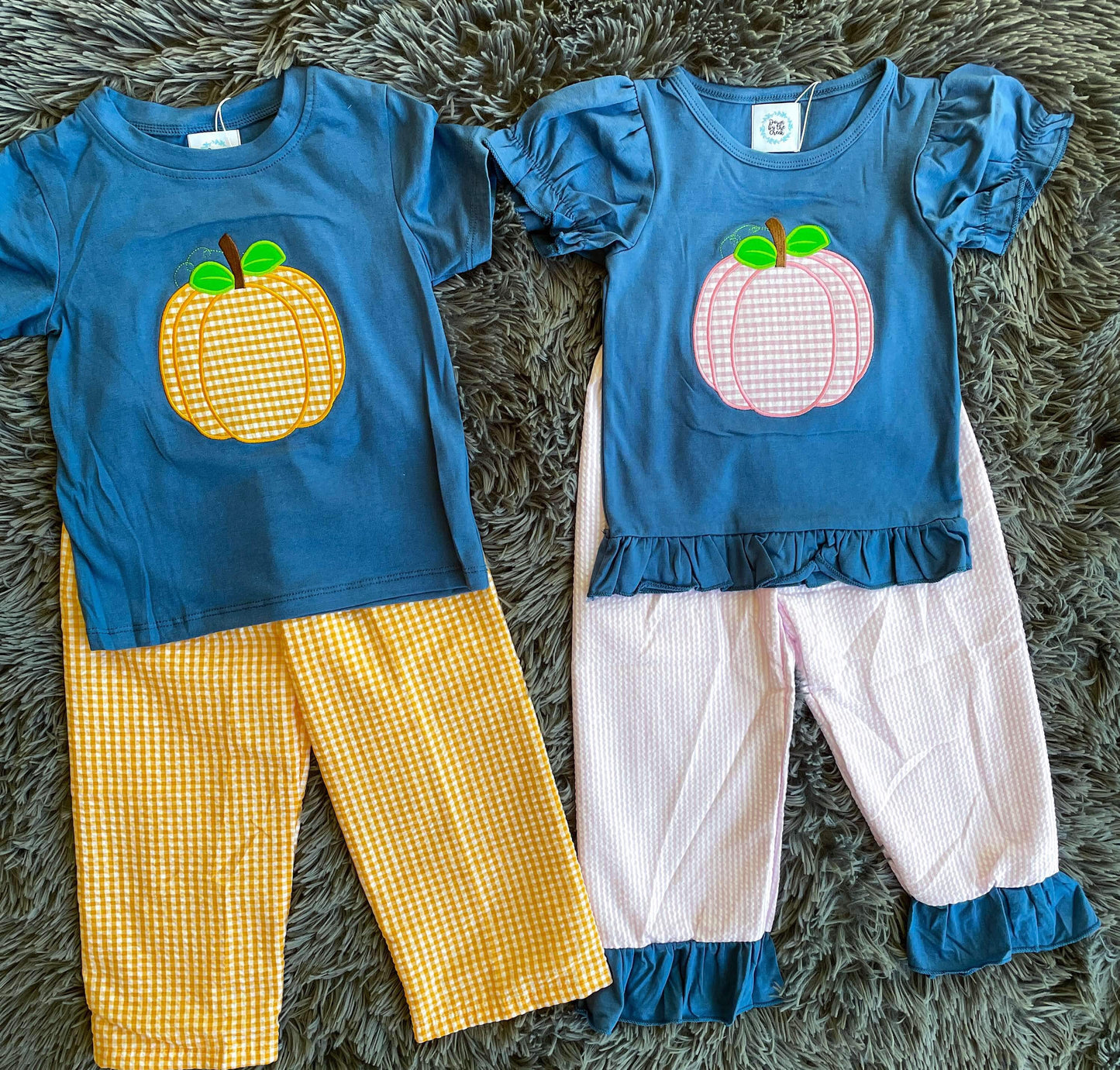 Plaid Pumpkin Pant Set