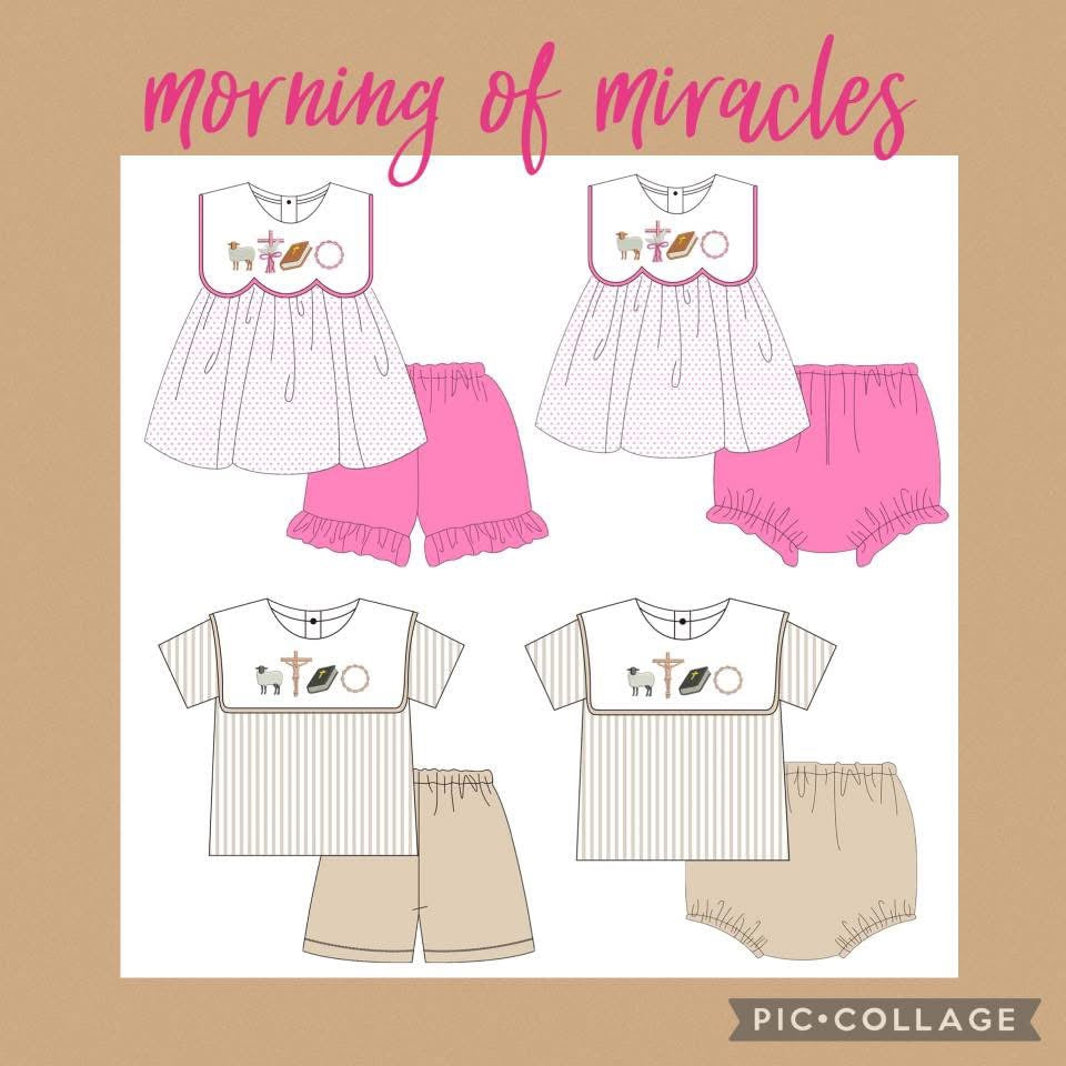 Morning of Miracles Boy Short Set