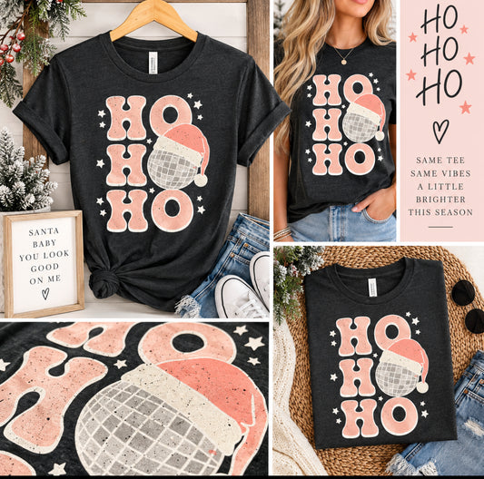Ho Ho Ho Christmas Short Sleeved Tee