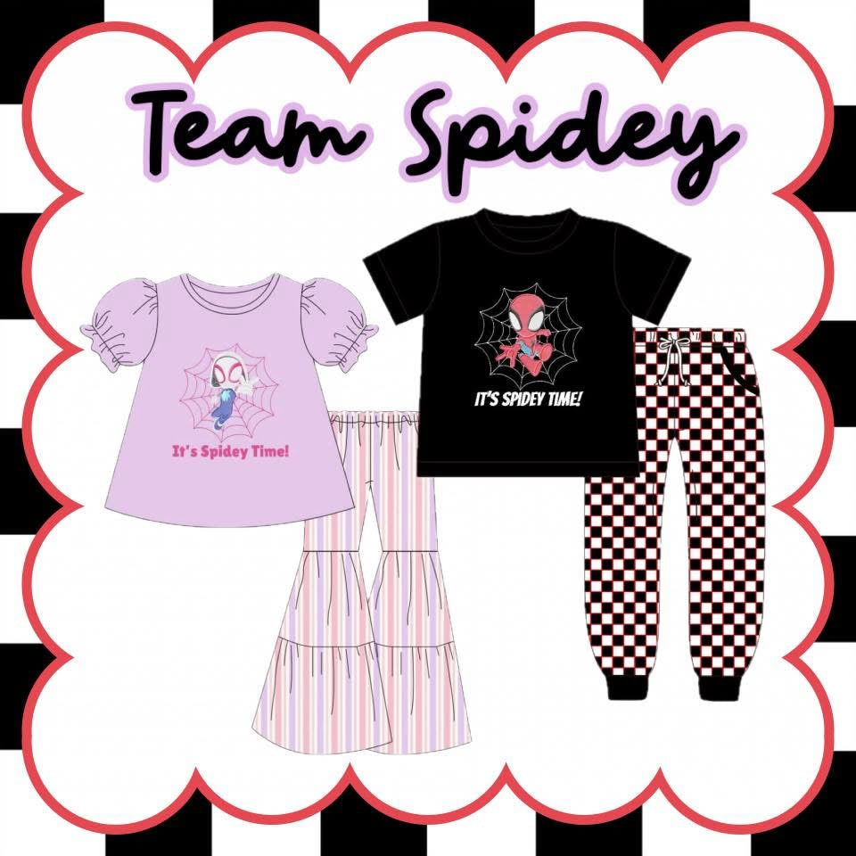 Team Spidey Sibling Collection – Girl & Boy Pant Sets