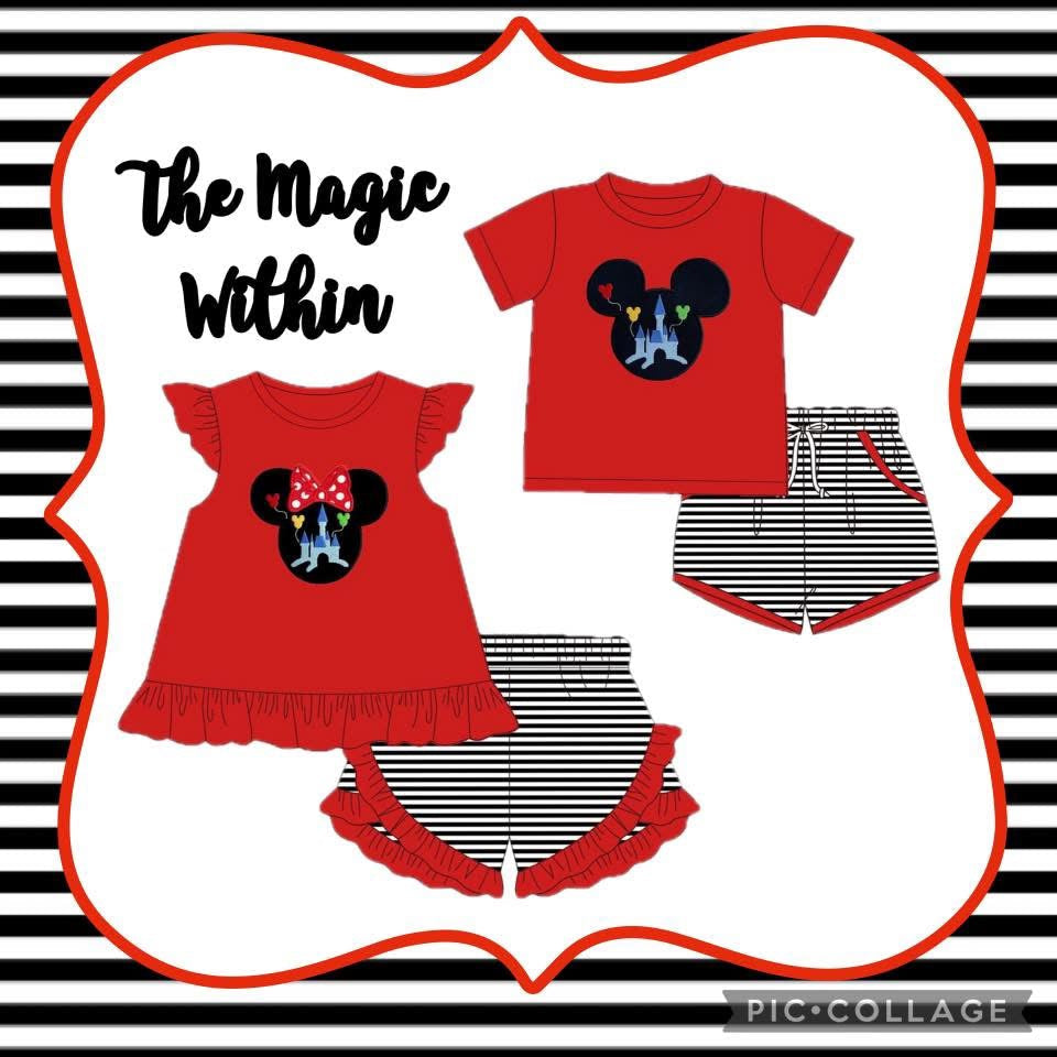 Magic Within Sibling Collection – Girl & Boy Short Sets