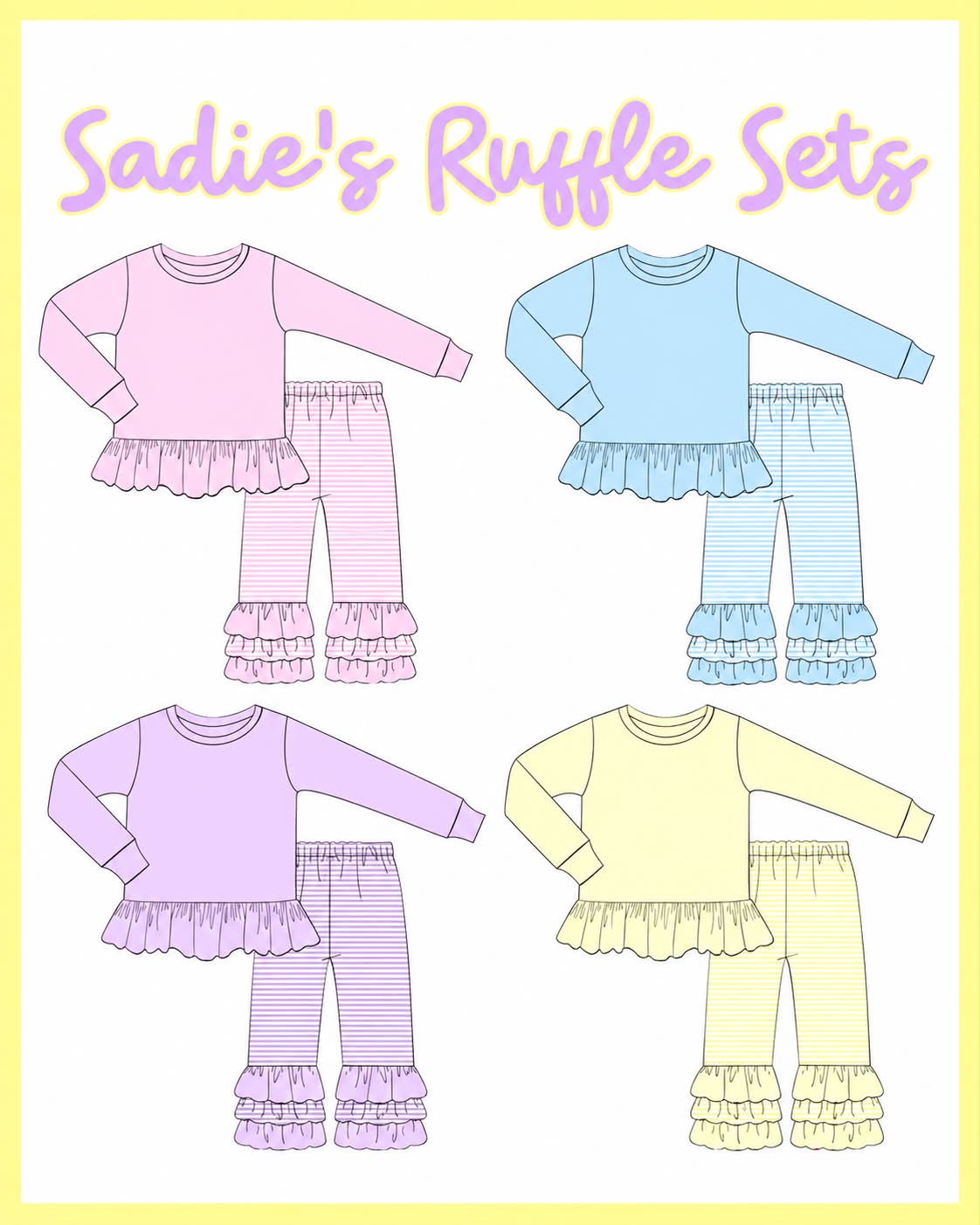 WS PO37 Sadie’s Ruffle Sets ETA January to BBB