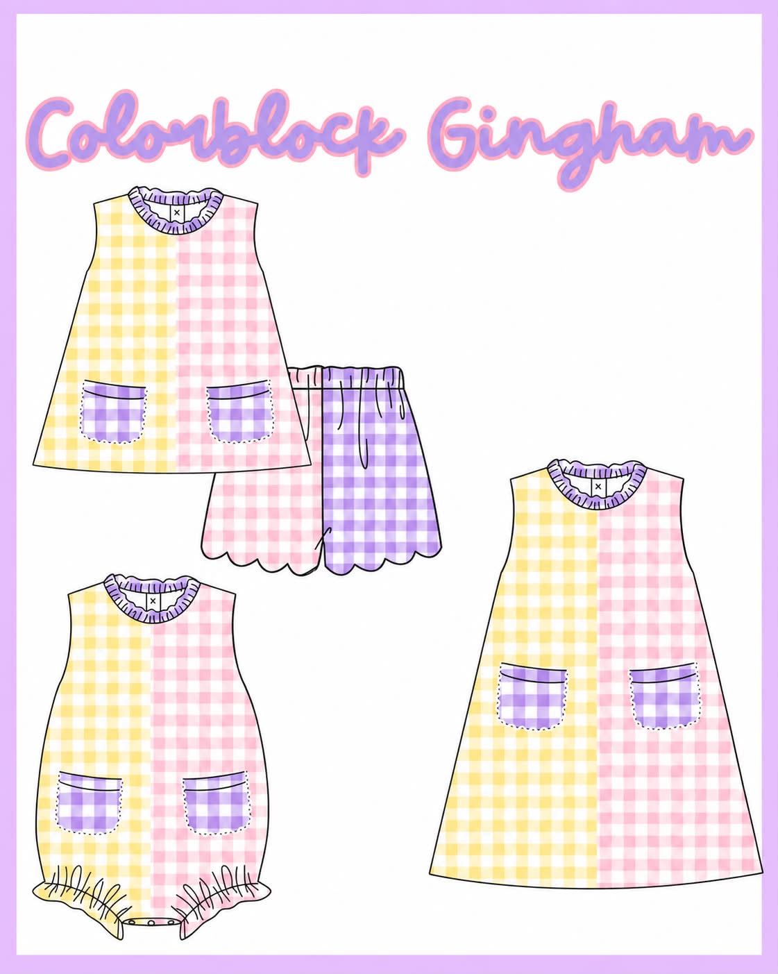 WS PO37 Colorblock Gingham ETA January to BBB