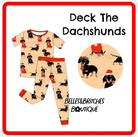 WS PO#38 Deck The Dachshunds Bamboo ETA October to B&BB