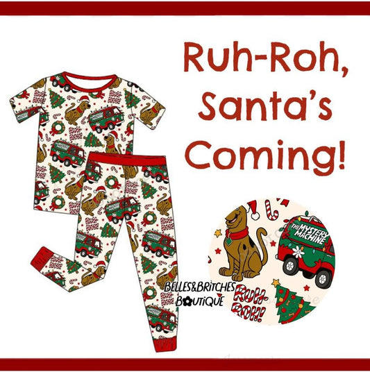 WS PO#38 Ruh-Roh Santas Coming Bamboo ETA October to B&BB