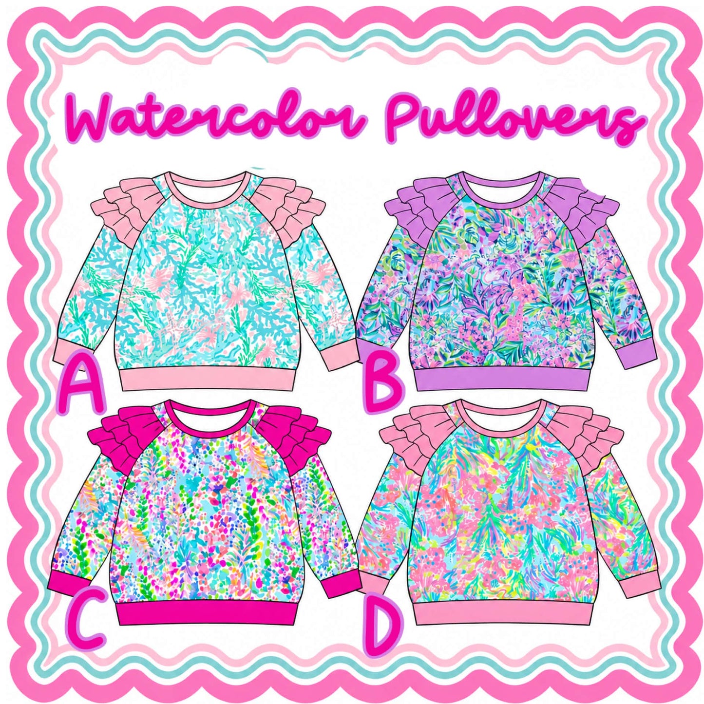 WS PO#38 Watercolor Pullovers ETA January to BBB