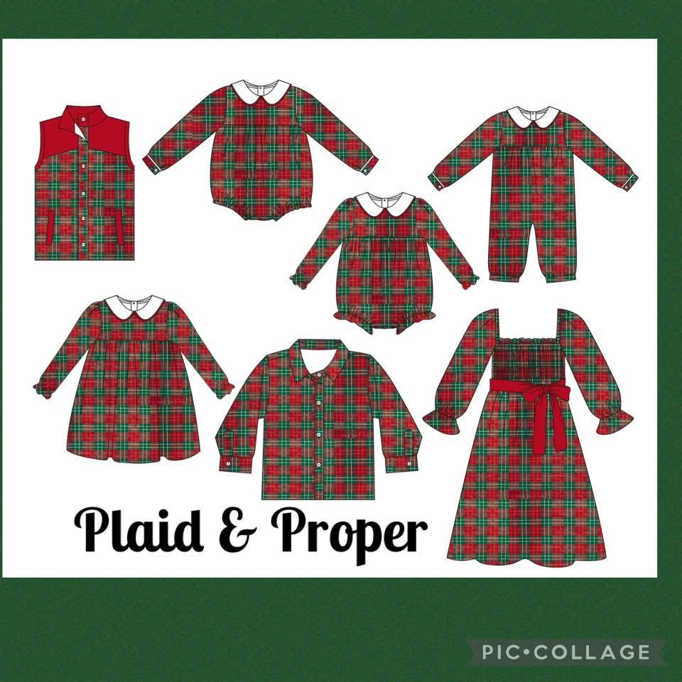 Plaid & Proper Sibling Collection
