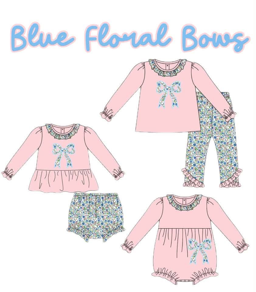 WS PO#39 Blue Floral Bows ETA Early February to BBB