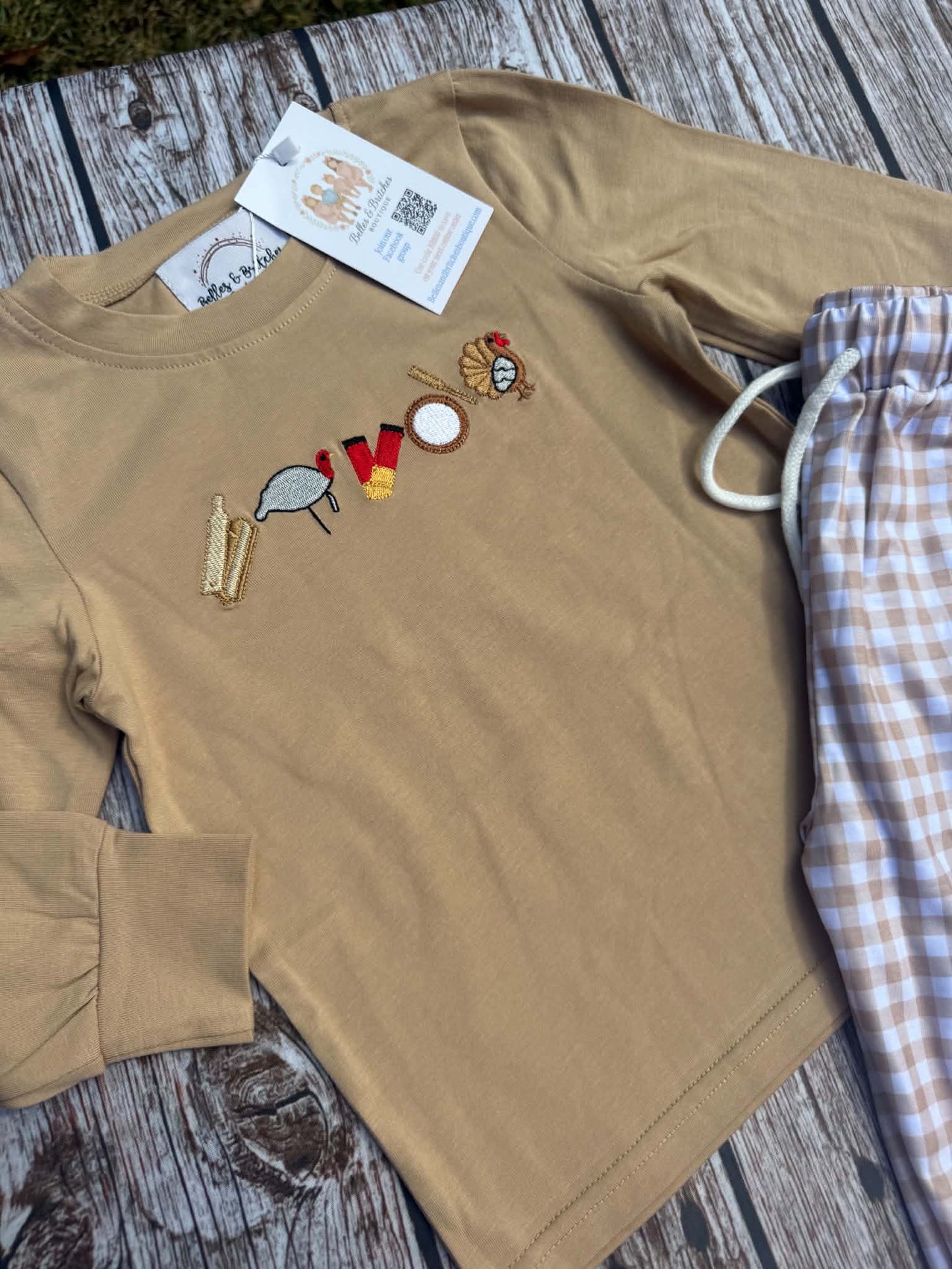Callin’ All Turkeys Boy Pants Set