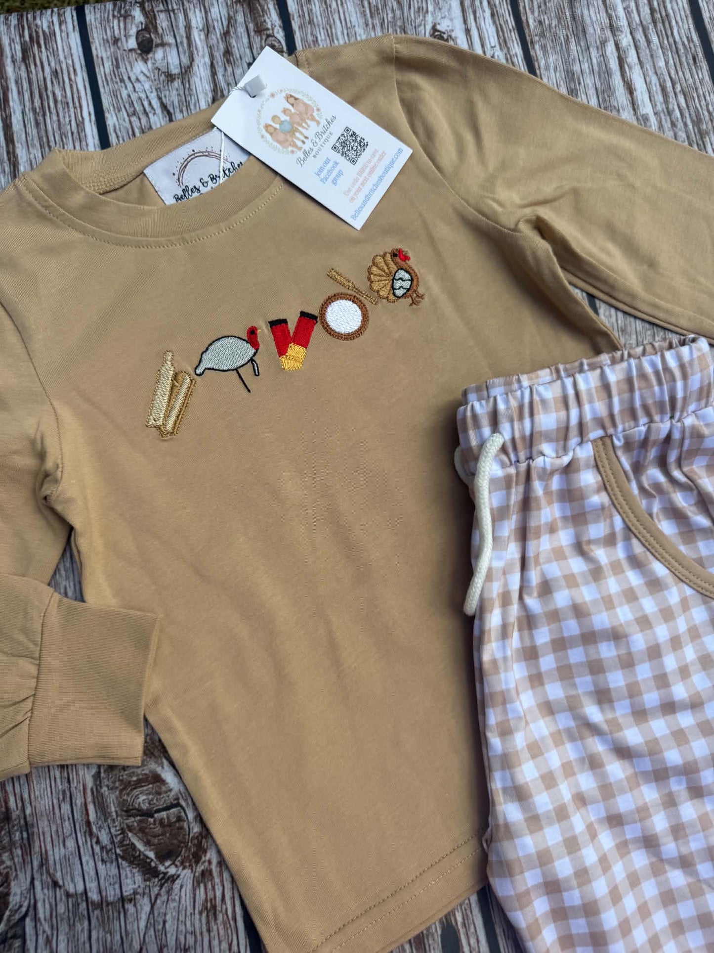 Callin’ All Turkeys Boy Pants Set