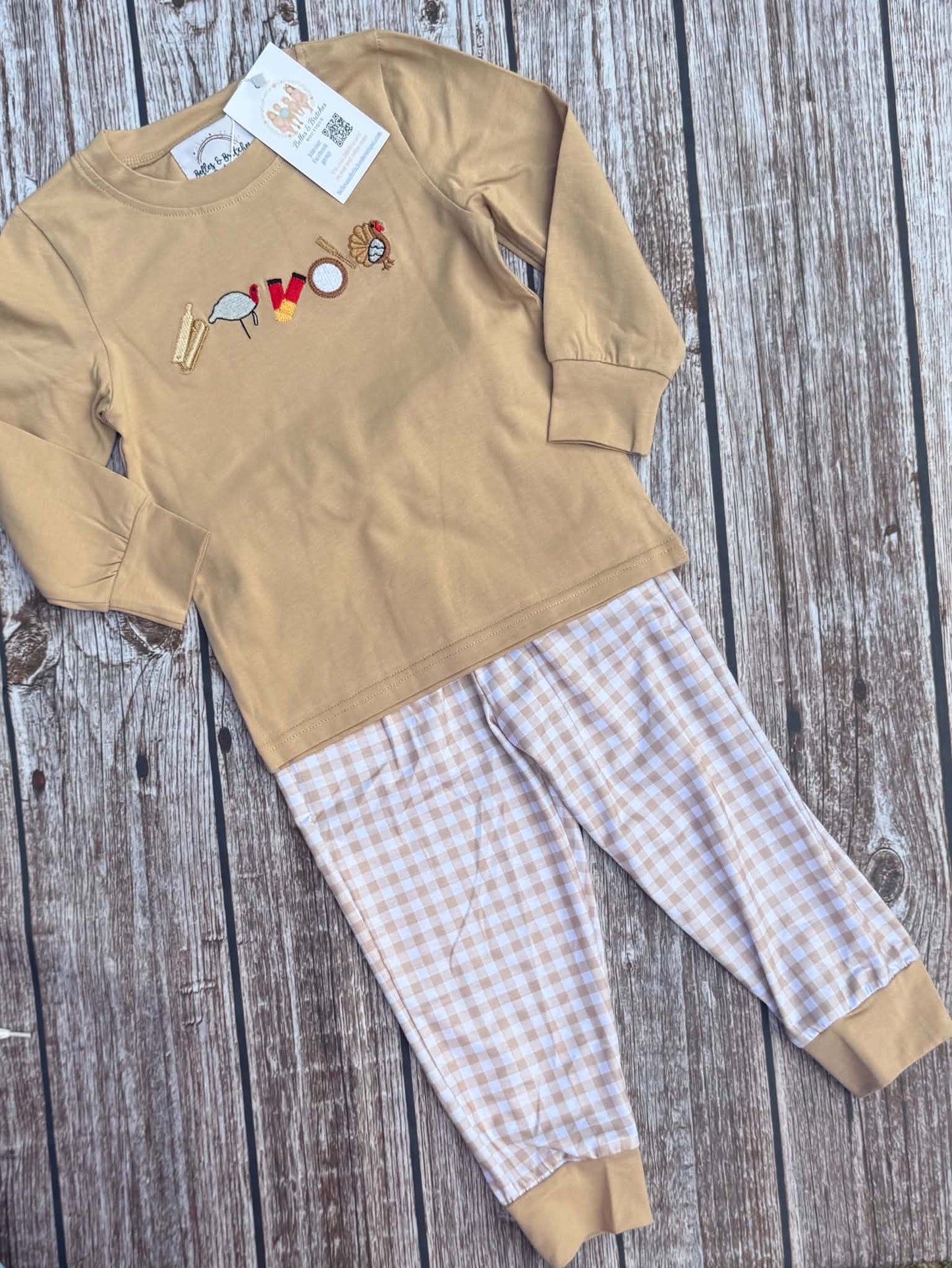 Callin’ All Turkeys Boy Pants Set
