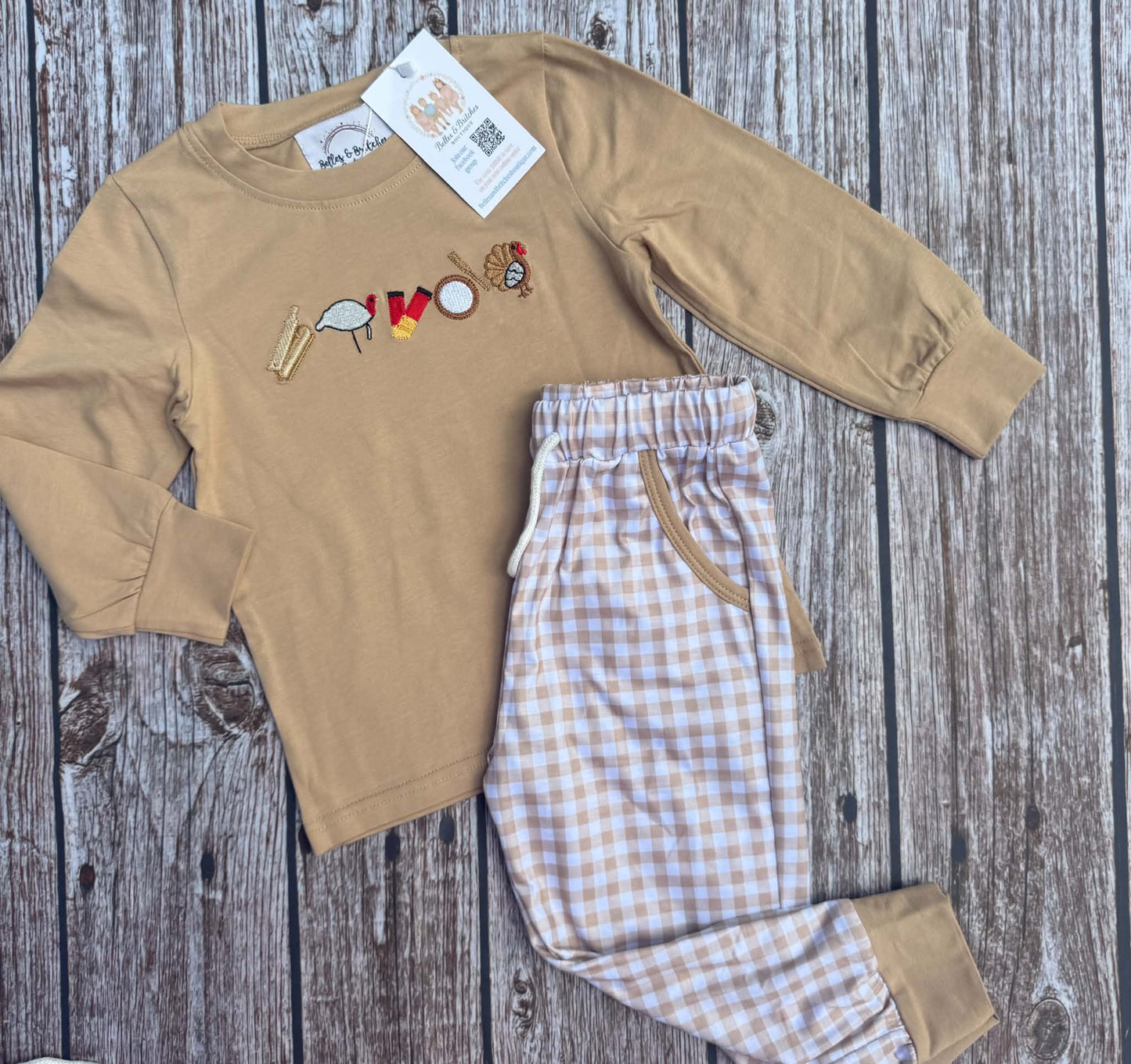 Callin’ All Turkeys Boy Pants Set