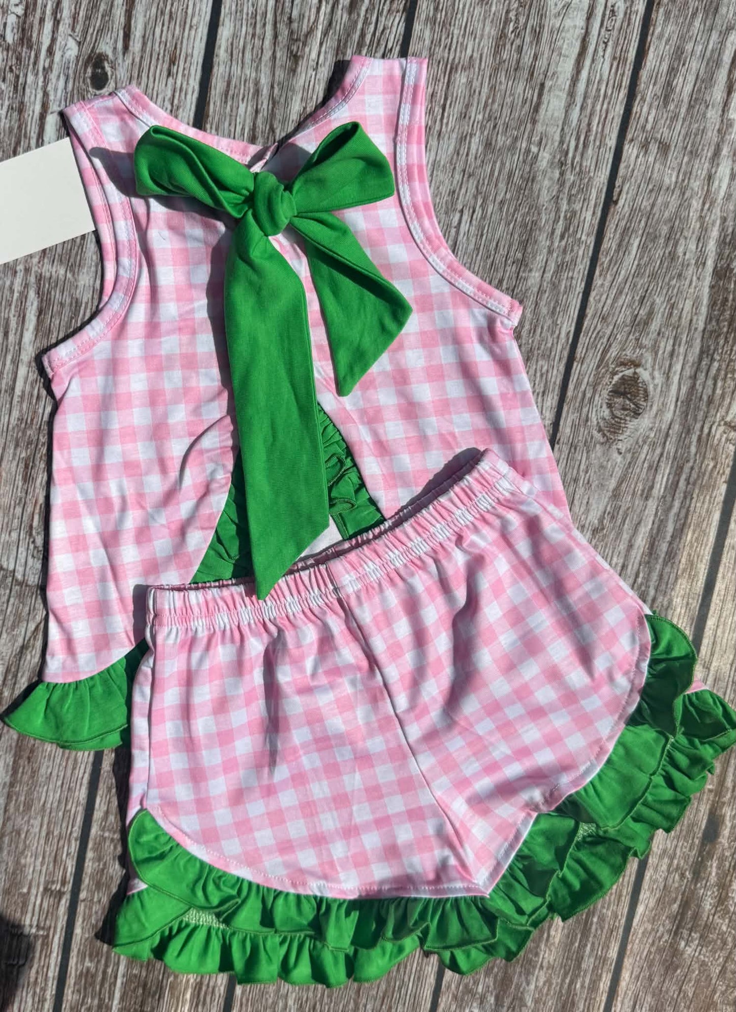Tractor Trails Plaid Sibling Collection